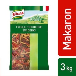 Makaron Fusilli Tricolore (Świderki w 3 kolorach) Knorr 3kg