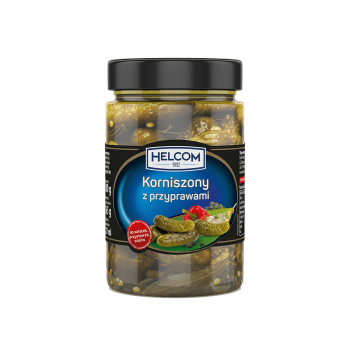 Ogórki korniszony z przyprawami 327ml Helcom