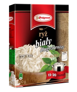 Polgreen Ryż Biały 4*100 g