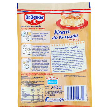 Dr. Oetker Krem do Karpatki klasyczny 240g