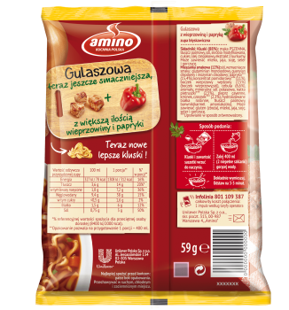 Amino gulaszowa z wieprzowiną i papryką 59 g