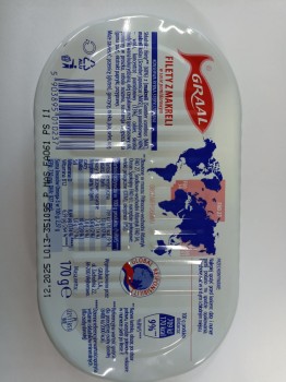 Graal filety z makreli w sosie pomidorowym 170 g