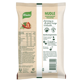 Knorr nudle pomidorowe pikantne 63g