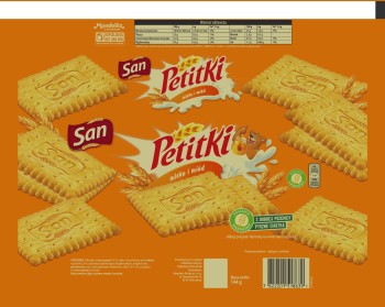 Mondelez Petitki mleko i miód 144 g
