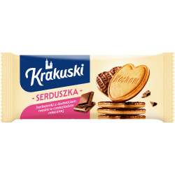 Bahlsen Krakuski serduszka w czekoladzie mlecznej 171 g