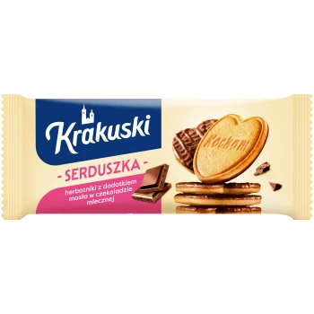 Bahlsen Krakuski serduszka w czekoladzie mlecznej 171 g