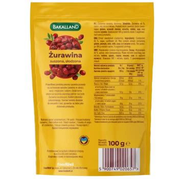 Bakalland żurawina suszona 100 g
