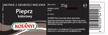 Kotanyi młynek pieprz kolorowy 35 g