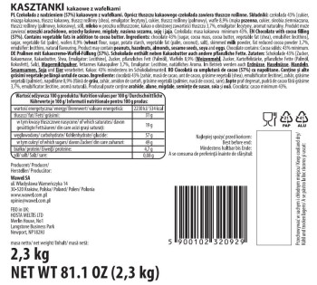 Wawel Kasztanki kakaowe z wafelkami luz 2,3 kg