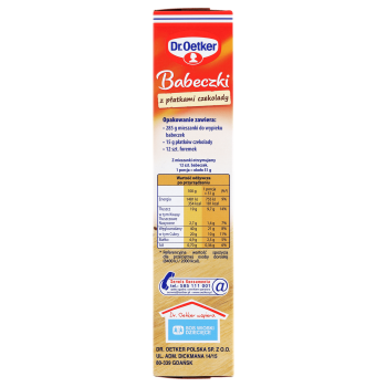 Dr. Oetker babeczki z płatkami czekoladowymi 300 g