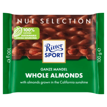 Ritter Sport czekolada mleczna z całymi migdałami 100 g
