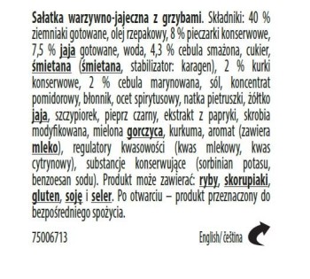 Lisner sałatka warzywna z kurkami 140g