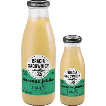 Bracia Sadownicy sok tłoczony 250 ml jabłko z miętą