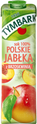 Tymbark Sok 100% Polskie Jabłka z Brzoskwinią 1l