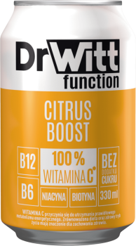 DrWitt function Citrus Boost o smaku cytrynowym 330 ml