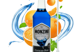 Syrop Monzini blue curacao 1L z pompką