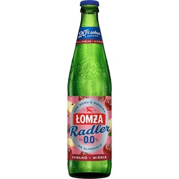 Łomża Radler Jabłko/Wiśnia 20% Soku Butelka Bezzwrotna 500 Ml