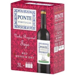 'Ponte Portugal BiB Wino Czerwone Półwytrawne 3 litry
