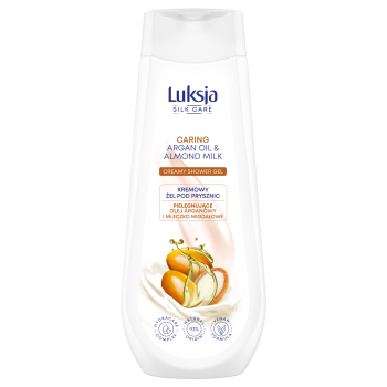 Luksja Silk Care Kremowy żel pod prysznic Olej arganowy i Mleczko migdałowe 500 ml