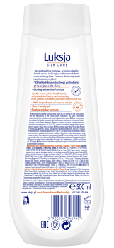 Luksja Silk Care Kremowy żel pod prysznic Masło shea i Olej jojoba 500 ml