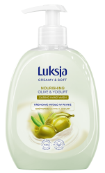 Luksja Creamy & Soft Kremowe mydło w płynie Oliwka i Jogurt 500 ml