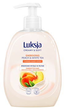 Luksja Creamy & Soft Kremowe mydło w płynie Brzoskwinia i Biała herbata 500 ml