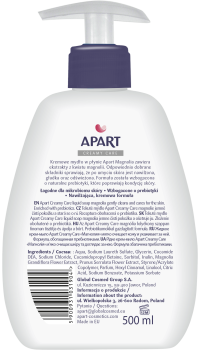 APART Creamy care Kremowe mydło w płynie 500 ml magnolia
