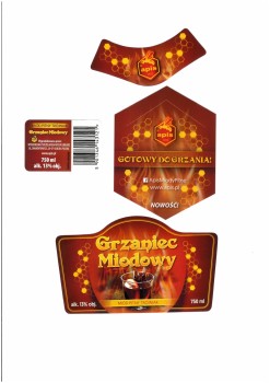'APIS Miód pitny trójniak Grzaniec miodowy 750 ml alk. 13% obj.