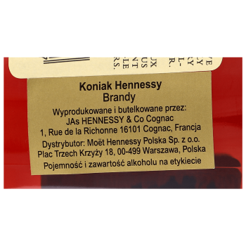 'Cognac Hennessy Very Special 40% 0,5l