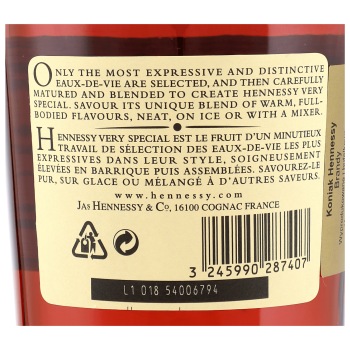 'Cognac Hennessy Very Special 40% 0,5l