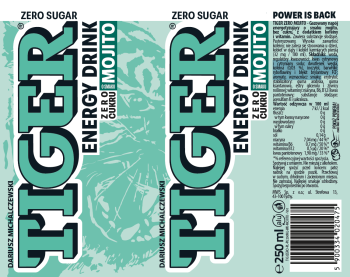 Tiger Energy Drink bez cukru Mojito 250 ml