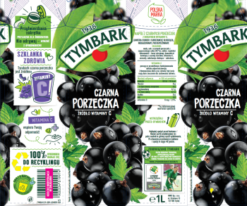 Tymbark czarna porzeczka 1 l