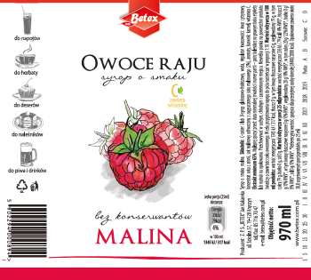 Betex Syrop owoce raju 0,97 l