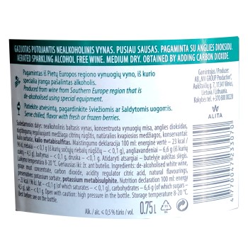 'Alita Classic non Alcoholic Medium Dry 0,75l <,0,5%