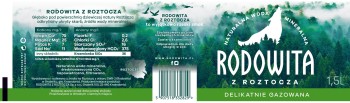Rodowita Z Roztocza Woda Mineralna Delikatnie Gazowana 1,5L