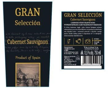 'Gran seleccion cabernet sauvignon czerwone półwytrawne 750 ml