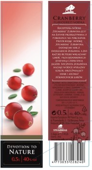 'Wódka Stumbras Cranberry 40% 500ml
