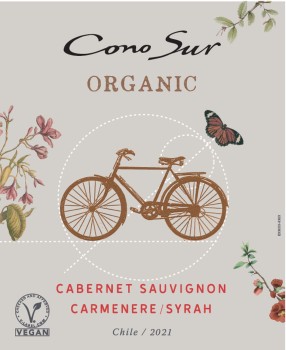'Organic Cabernet Sauvignon/Carmenere/Syrah Cono Sur Czerwone Wytrawne 750 ml