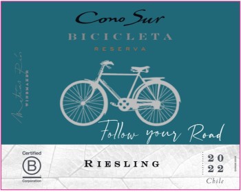 'Cono Sur Bicicleta Riesling Białe Wytrawne 750 ml