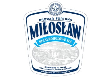 Miłosław Piwo Bezalkoholowe IPA butelka 500 ml