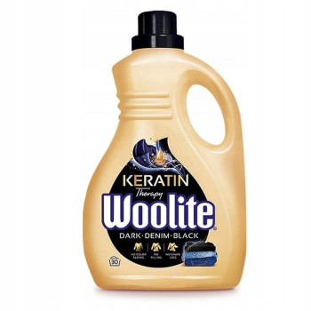 Woolite Płyn do prania tkanin czerń ciemne kolory & jeans z keratyną 1.8 l (30 prań)