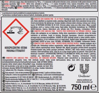 Domestos Zero Kamienia Pink 750ml