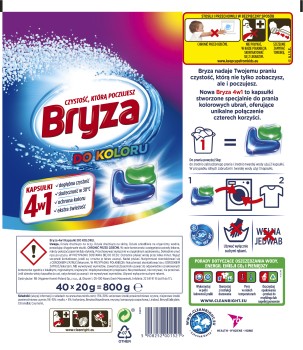 Bryza 4w1 kapsułki do prania koloru 40 szt.