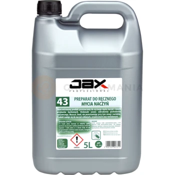 Profesjonalny preparat do ręcznego mycia naczyń Jax Professional "43" 5L