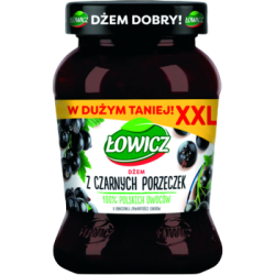 Łowicz Dżem z Czarnych Porzeczek 450 g
