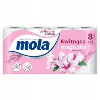 Mola Aroma papier toaletowy 2 warstwy 8 rolek Kwitnąca Magnolia