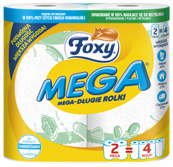 Ręcznik kuchenny Foxy Mega 2 rolki (2 warstwy)