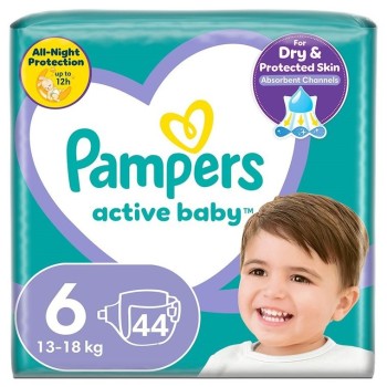 Pampers Active Baby Rozmiar 6, 44 pieluszki, 13-18 kg