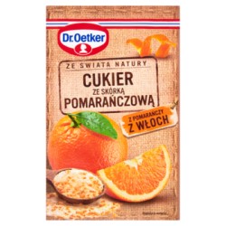 Dr. Oetker Ze świata natury Cukier ze skórką pomarańczową 15 g