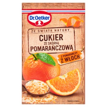 Dr. Oetker Ze świata natury Cukier ze skórką pomarańczową 15 g
